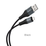 Kabel USB A do Lightning Hoco 2,4A 1 m X38 czarny