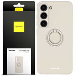 Spacecase Etui Silicone Ring Galaxy S23 bone