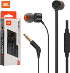 Słuchawki JBL T110 Przewodowe Jack 3.5mm Czarne z mikrofonem