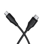 Kabel Silikonowy USB C do USB C Hoco 3A 60W 1 m X124 czarny