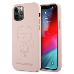 KARL LAGERFELD KLHCP12LSILTPI IPHONE 12 PRO MAX 6.7 "SILICONE ICONIK OUTLINE PINK/PINK