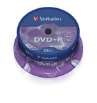 Verbatim Płyta DVD-R 4.7GB 16x AZO       srebrny/matt silver 25szt 43500