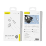 FONENG słuchawki przewodowe T65 USB-C z mikrofonem 1.2M Biały