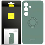 Spacecase Etui Silicone Ring Galaxy S24 dark green