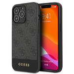 Guess GUHCP13LG4GLGR iPhone 13 Pro / 136,1" szary/grey hardcase 4G Stripe Collection