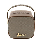 Guess głośnik Bluetooth GUWSB2P4SMWSpeaker mini brązowy/bown 4G Leather Script Logo with Strap