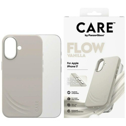 Etui CARE by PanzerGlass FLOW MagSafe do iPhone 17 waniliowy