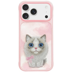 Etui Nimmy Big Eyed Pet 2.0 Cat do       iPhone 17 różowy