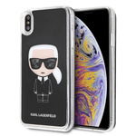 Karl Lagerfeld KLHCI65ICGBK iPhone XsMax czarny/black Iconic Glitter