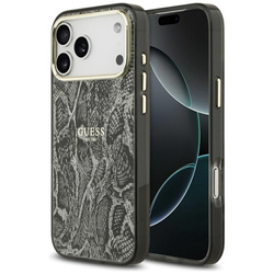 Etui Guess Python Pattern MagSafe do     iPhone 17 Pro Max czarny