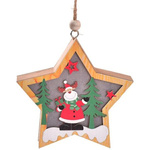 Lampka Świąteczna Drewniana Renifer -    Gwiazdka