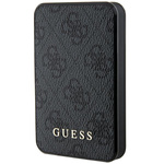 Guess Powerbank 15W GUPB5LP4GEGK5000mAh czarny/black 4G Leather Metal Logo