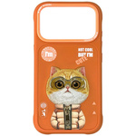 Etui Nimmy Cool&Cute 2.0 Cat do iPhone   17 Pro pomarańczowy