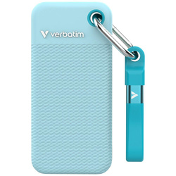 Dysk Zewnętrzny Verbatim Pocket SSD 1TB  USB-C 3.2 gen.2 czarny-polarny niebieski 32324