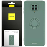Spacecase Etui Silicone Ring Redmi Note 9S/9 Pro dark green
