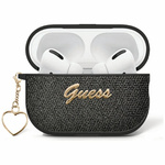 Etui Guess Metallic Script Charm do      AirPods 4 czarny