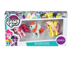 FIGURES 3PCS. 3D MY LITTLE PONY