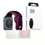 3MK Silicone Watch Strap ciemnofioletowy /mulberry dla Apple Watch 38/40/41mm