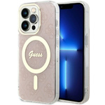 Guess GUHMP14LH4STP iPhone 14 Pro 6.1"różowy/pink hardcase 4G MagSafe