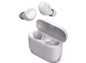 JLAB GO AIR POP WIRELESS HEADPHONES LILAC OPEN PACKAGE
