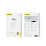 FONENG ładowarka sieciowa EU71 PD 30W 1xUSB-C + 1xUSB QC3.0 Biały