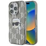 Karl Lagerfeld KLHCP16LHKLPKHK iPhone 16 Pro 6.3" czarny/black hardcase IML Karl Head Electroplated