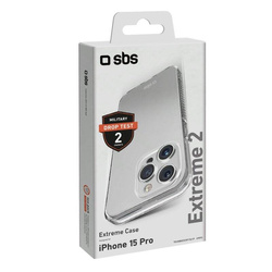 SBS Extreme 2 Mag etui na iPhone 15 Pro, transparentne