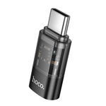 Adapter USB C do Lightning Hoco UA36D transparentny czarny
