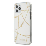 Guess GUHCP12LPCUCHWH iPhone12 Pro Max 6,7"  biały/white hardcase Gold Chain Collection