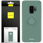 Spacecase Etui Silicone Ring Galaxy S9 dark green