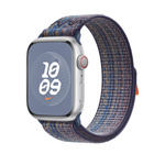 Apple Nike Sport Loop in Sky Blue/Orange for 38mm / 40mm / 41mm / 42mm Case - Size Universal, Original Seal, MTL23ZM/A