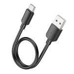 Kabel USB A do USB C Hoco PD 2,4A 27W 0,25 m X96 czarny