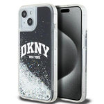 DKNY DKHCP15SLBNAEK iPhone 15 / 14 / 136.1" czarny/black hardcase Liquid Glitter Big Logo