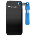 Dysk Zewnętrzny Verbatim Pocket SSD 1TB  - brelok do kluczy z kablem USB-C 3.2 gen.2 czarno-niebieski/black-blue 32191