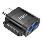 Adapter OTG USB C do USB A Hoco 3A UA31C czarny