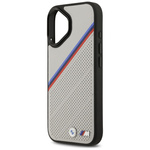 Etui BMW M Tricolor Metal Logo MagSafe do iPhone 17 szary