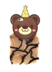 CASE 3D BROWN BEAR FUR XIAOMI REDMI 4X