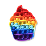 SENSORY TOY MAGIC POP GAME PUZZLE PUSH BUBBLE RAINBOW CUPCAKE