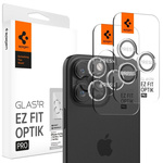 Spigen Glas.tR EZ Fit Optik Pro Camera Cover for iPhone 15 Pro / 15 Pro Max / 16 Pro / 16 Pro Max - 2 pcs.