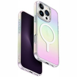 Etui UNIQ Iridescia do iPhone 16 Pro     Magclick Charging holograficzny