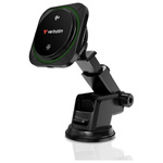 Uchwyt samochodowy z ładowarką           bezprzewodową Verbatim n Drive Qi2 15W RGB CND-01 czarny/black 31860