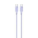 USAMS Kabel USB-C na USB-C PD Fast Charging 1,2m 100W Lithe Series purpurowy/purple SJ567USB03 (US-SJ567)