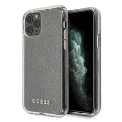 Guess GUHCN65PCGLSI iPhone 11 Pro Maxsrebrny/silver hard case Glitter