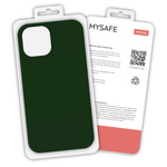 MYSAFE ETUI SILIKONOWE IPHONE 13 PRO MAX CIEMNOZIELONY PUDEŁKO