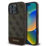 Guess GUHCP16XG4GLBR iPhone 16 Pro Max6.9" brązowy/brown hardcase 4G Bottom Stripe