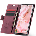 Spacecase Etui Wallet Galaxy S23 Ultra wiśniowy