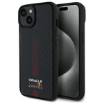 Red Bull RBHMP14S24CFGSMK iPhone 14 6.1" hardcase czarny/black Carbon Fiber Power Bar MagSafe