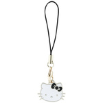 Hello Kitty zawieszka HKCPMKHK Phone     Strap czarny/black Charm Kitty Head