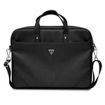 Guess Torba GUCB15PSATLK 16" czarny/black Saffiano Triangle Logo