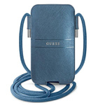 Guess Torebka GUPHLPSASBBL 6,7"niebieski/blue Saffiano Strap